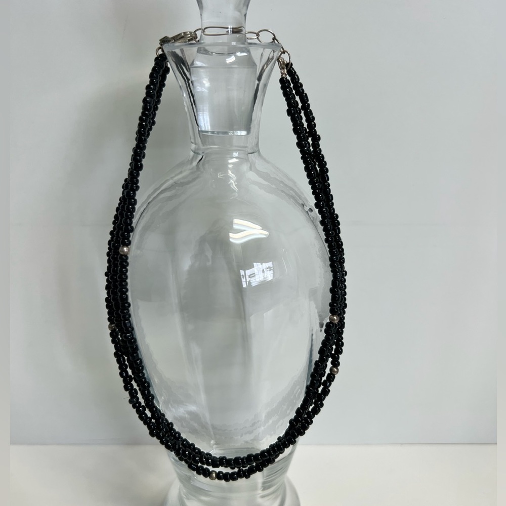 SILPADA BLACK SMALL BEAD NECKLACE